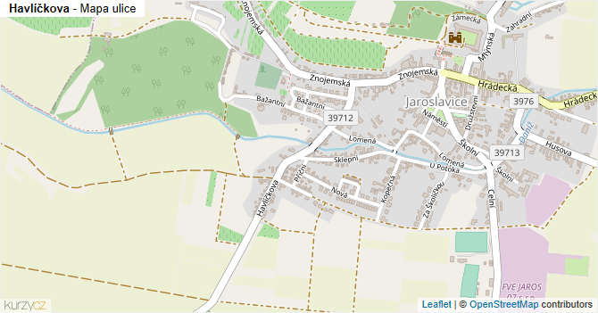 Havlíčkova - mapa ulice