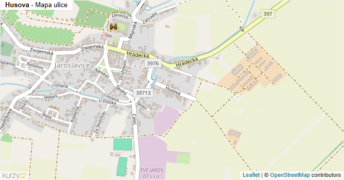 Husova - mapa ulice