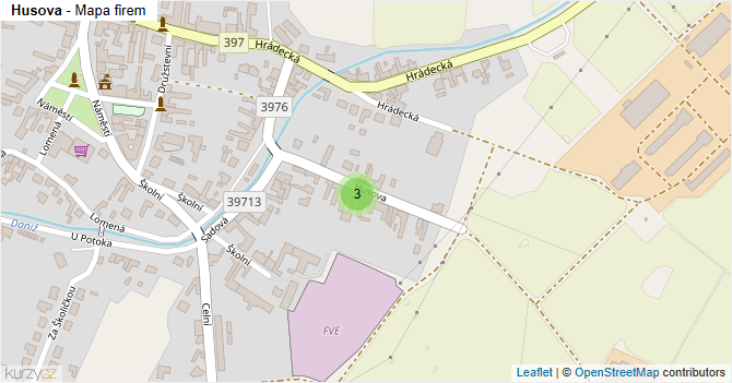 Husova - mapa firem