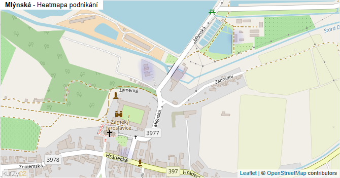 Mlýnská - mapa podnikání