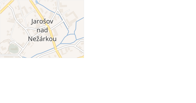 Jarošov nad Nežárkou v obci Jarošov nad Nežárkou - mapa části obce