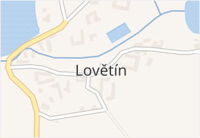 Lovětín v obci Jarošov nad Nežárkou - mapa části obce