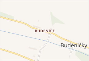 Budenice v obci Jarpice - mapa části obce