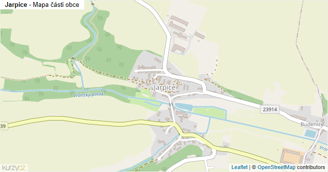 Jarpice - mapa části obce