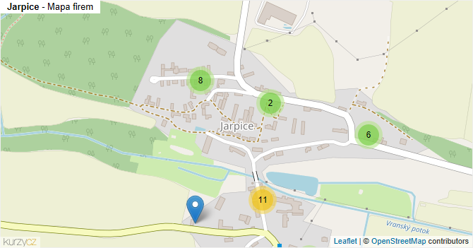 Jarpice - mapa firem