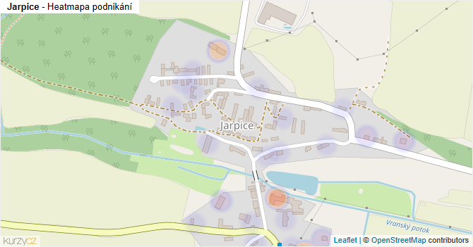 Jarpice - mapa podnikání