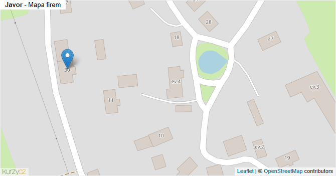 Javor - mapa firem