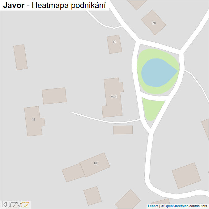 Mapa Javor - Firmy v obci.