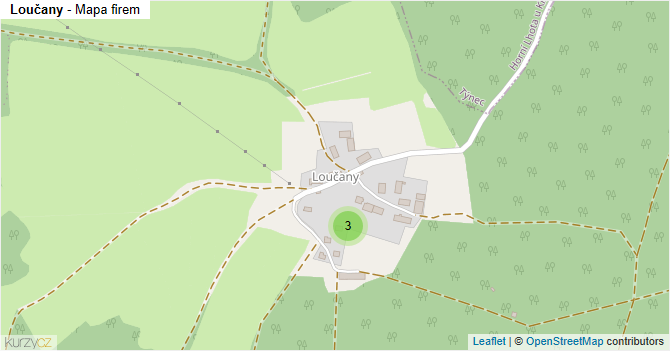 Loučany - mapa firem