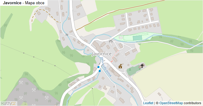 Javornice - mapa obce