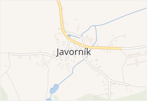 Javorník v obci Javorník - mapa části obce