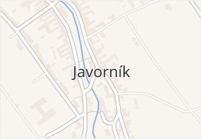 Javorník v obci Javorník - mapa části obce