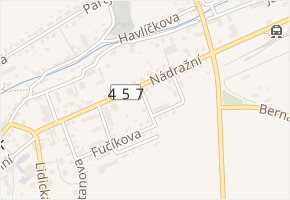 Pionýrská v obci Javorník - mapa ulice