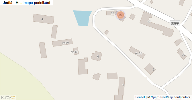 Jedlá - mapa podnikání