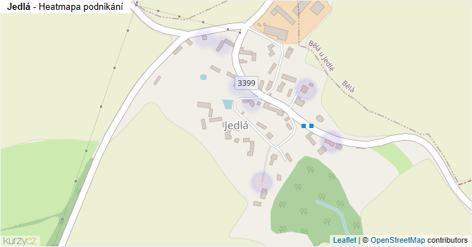Jedlá - mapa podnikání