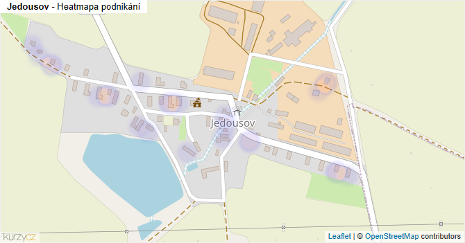 Jedousov - mapa podnikání