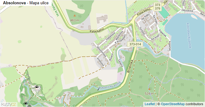 Absolonova - mapa ulice