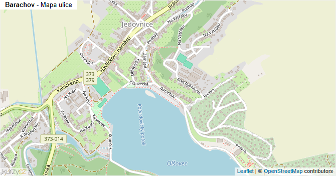 Barachov - mapa ulice
