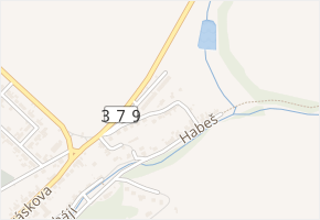 Habeš v obci Jedovnice - mapa ulice