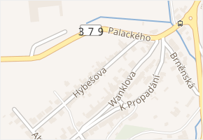 Hybešova v obci Jedovnice - mapa ulice