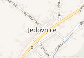 Jedovnice v obci Jedovnice - mapa části obce