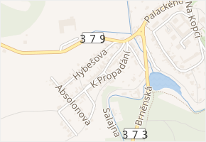K Propadání v obci Jedovnice - mapa ulice