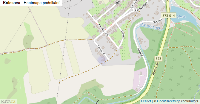 Kniesova - mapa podnikání