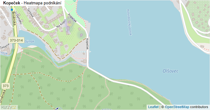 Kopeček - mapa podnikání