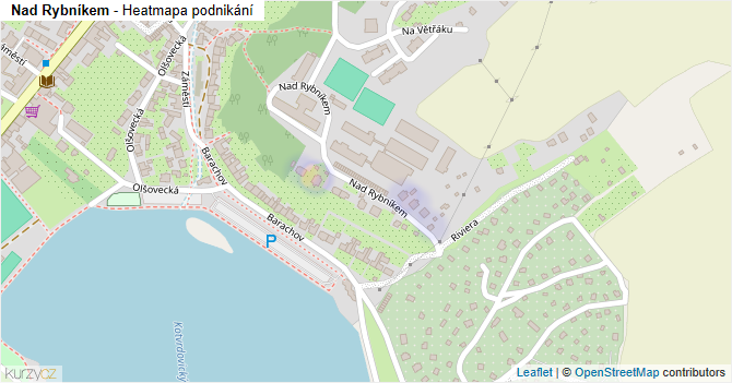 Nad Rybníkem - mapa podnikání