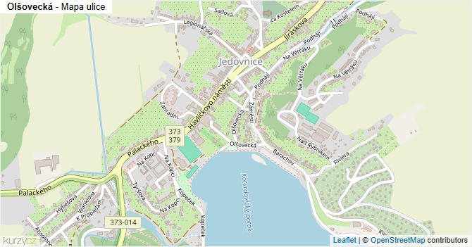 Olšovecká - mapa ulice