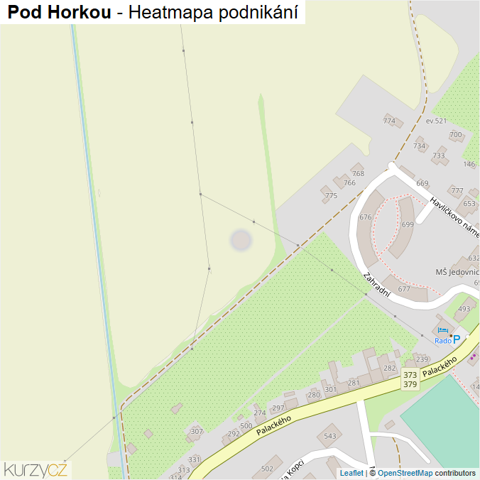 Mapa Pod Horkou - Firmy v ulici.