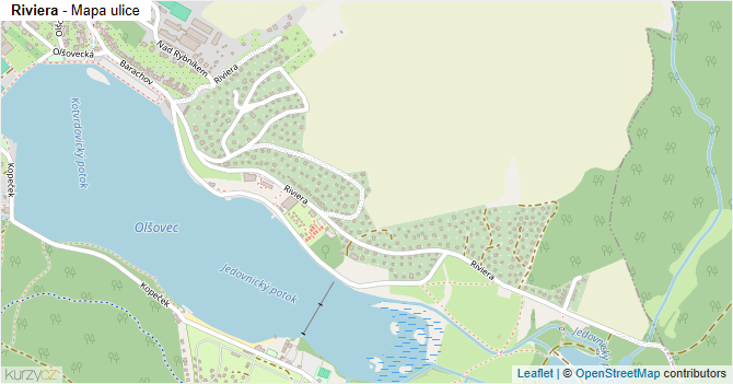 Riviera - mapa ulice