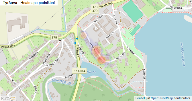 Tyršova - mapa podnikání