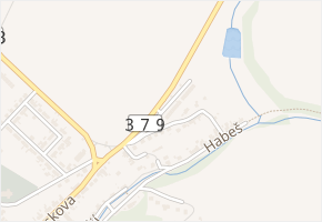 Vyškovská v obci Jedovnice - mapa ulice