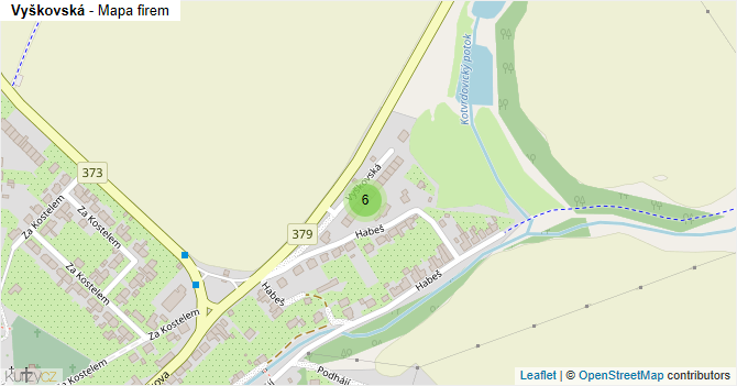 Vyškovská - mapa firem
