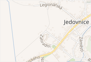 Zahradní v obci Jedovnice - mapa ulice