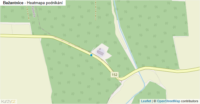 Bažantnice - mapa podnikání