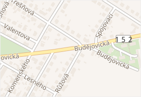 Budějovická v obci Jemnice - mapa ulice