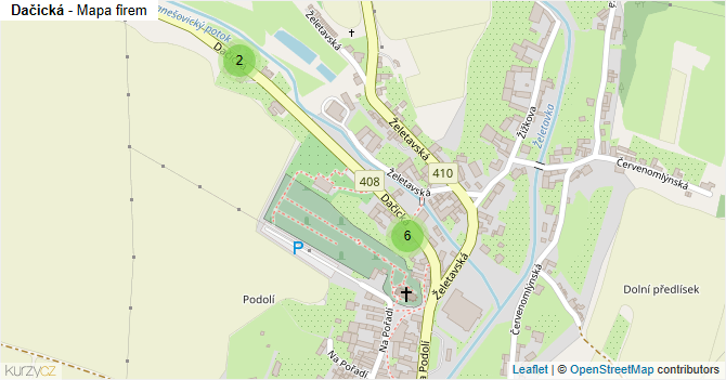 Dačická - mapa firem