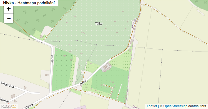 Nivka - mapa podnikání