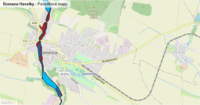 Romana Havelky - záplavové mapy stoleté vody