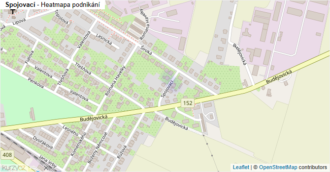 Spojovací - mapa podnikání
