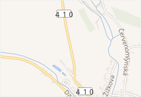 Želetavská v obci Jemnice - mapa ulice