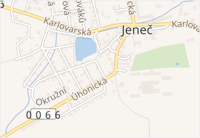 A. Jiráska v obci Jeneč - mapa ulice