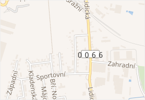 B. Smetany v obci Jeneč - mapa ulice