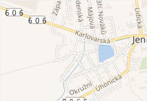 Na Staré cestě v obci Jeneč - mapa ulice