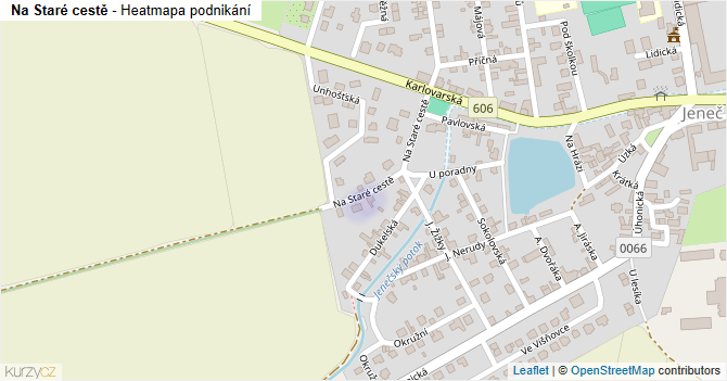 Na Staré cestě - mapa podnikání