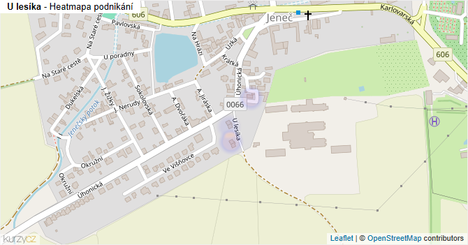 U lesíka - mapa podnikání
