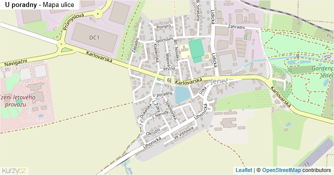 U poradny - mapa ulice