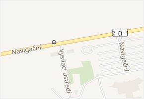 Vysílací ústředí v obci Jeneč - mapa ulice